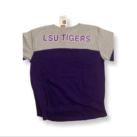 NWT Womens LSU Team Shirt with Draw String Collar   - Picture 9 of 15